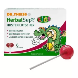 DR.THEISS HerbalSept Cough Lollipops Kids, 6 τεμ