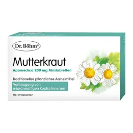 Dr.Böhm Feverfew Apomedica 200 mg επικαλυμμένα με λεπτό υμένιο δισκία, 60 τεμ