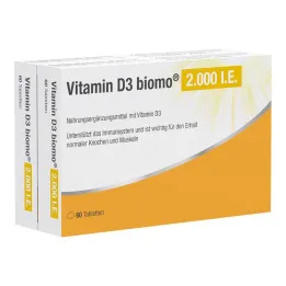 Vitamin D3 Biomo 2.000 IU δισκία, 120 τεμ