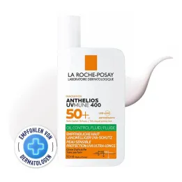 Roche-Posay Anthelios Oil Con.Fluid χωρίς άρωμα LSF 50 + , 50 ml