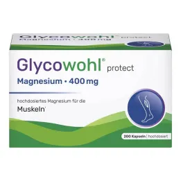 Glycowohl Magnesium 400 mg υψηλής δόσης vegan κάψουλες, 200 τμχ