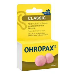 Κερί Ohropax Classic μπροστά στις ωτοασπίδες, 12 τεμ