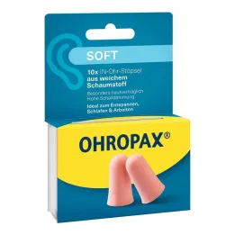 Μαλακό αφρό Ohropax μέσα στο αυτί, 10 τεμάχια