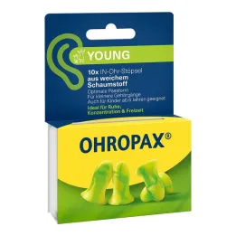 Ohropax Young βύσματα αφρού μέσα στο αυτί, 10 τεμ