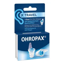 Βύσματα φίλτρου Ohropax Travel στο αυτί, 2 τεμάχια