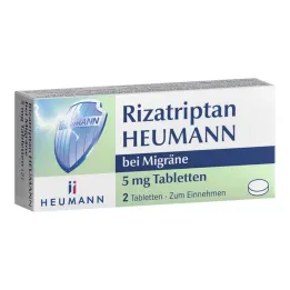 Rizatriptan Heumann για ημικρανίες δισκία 5 mg, 2 τεμ
