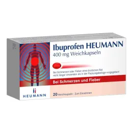 Ibuprofen Heumann 400 mg μαλακές κάψουλες, 20 κάψουλες