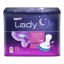 Επιθέματα ακράτειας Seni Lady super night, 15 τεμάχια