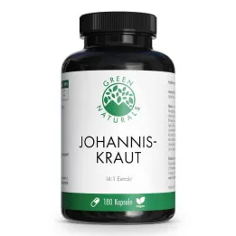 Κάψουλες Green Naturals St. Johns Wort 850 mg, vegan υψηλής δόσης (180 τεμάχια)