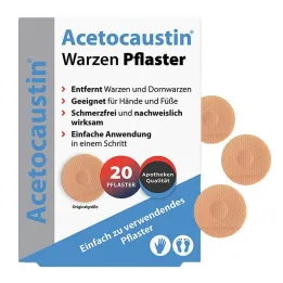 Σοβάδες κονδυλωμάτων Acetocaustin, 20 τεμάχια