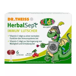 DR.THEISS HerbalSept Immun Lollipops Kids D NEM 6 τεμ καραμέλες, 6 τμχ