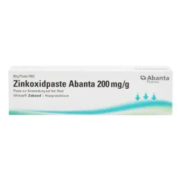 Πάστα οξειδίου ψευδαργύρου Abanta 200 mg / g Πάστα για χρήση στο δέρμα, 50 g