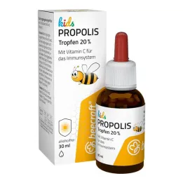 Beecraft Kids Propolis βιολογικές σταγόνες 20% συν βιταμίνη C, 30 ml