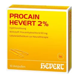 Procaine Hevert 2% ενέσιμο διάλυμα αμπούλες, 10x2 ml