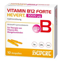 Vitamin B12 Forte Hevert 3000 μg ενέσιμο διάλυμα αμπούλα, 10x2 ml