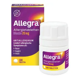 Allegra δισκία αλλεργίας 20 mg δισκία κονσέρβα, 100 τεμ