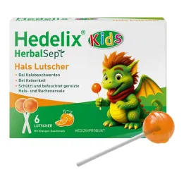 Hedelix Herbalsept Neck Lollipops Kids, 6 τεμ