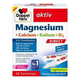 Doppelherz Magnesium + Calcium + Potassium + D3 Direct Pellets, 20 τεμ