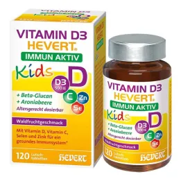 Παιδικές παστίλιες Vitamin D3 Hevert Immun Aktiv, 120 τεμ