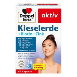 Κάψουλες Doppelherz silica + βιοτίνη + ψευδάργυρο, 60 τεμ