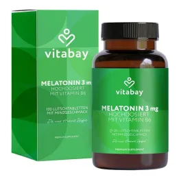 Μελατονίνη υψηλή δόση 3 mg + βιταμίνη Β6 vegan Lut., 120 τεμ